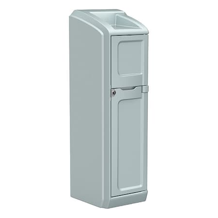 Locker with Door, 26 in W, 26 in D, 78 1/2 in H, Gray MPN:7300GY