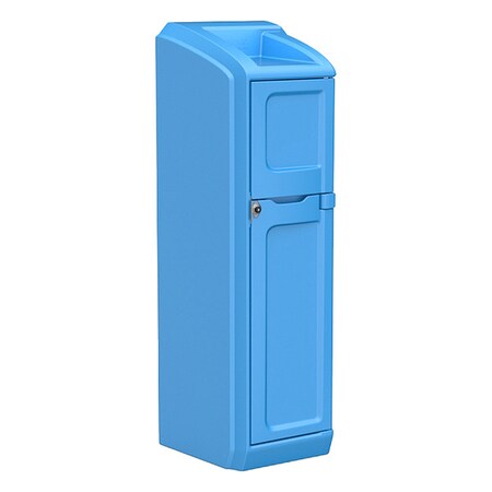 Locker with Door, 26 in W, 26 in D, 78 1/2 in H, Slate Blue MPN:7300SB
