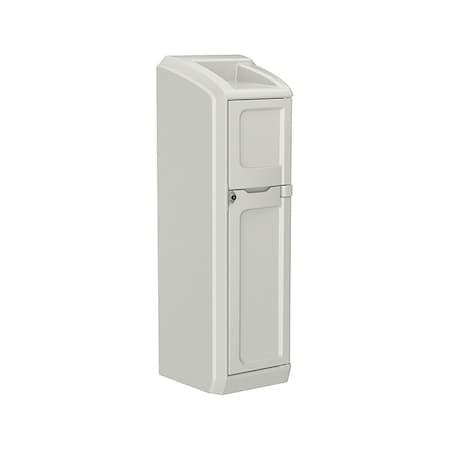 Locker with Door, 26 in W, 26 in D, 78 1/2 in H, Stone Gray MPN:7300SG