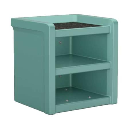 Nightstand, 21.5 in H, Aqua MPN:7609AQ