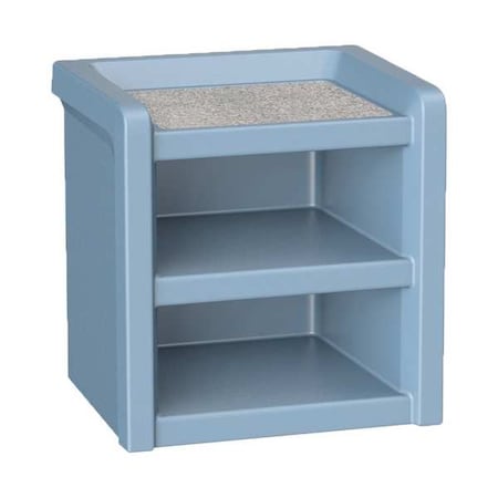 Nightstand, 21.5 in H, Blue Gray MPN:7609BG
