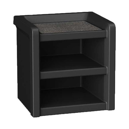 Nightstand, 21.5 in H, Black MPN:7609BK