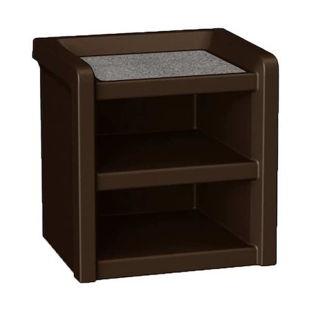Nightstand, 21.5 in H, Brown MPN:7609BN