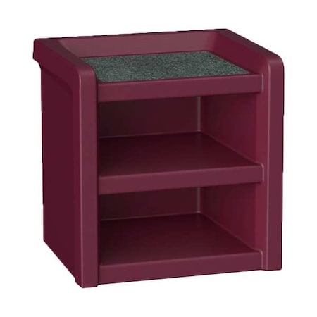 Nightstand, 21.5 in H, Burgundy MPN:7609BY