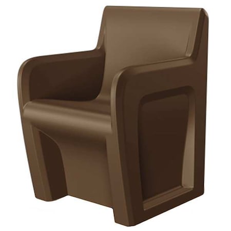 Sentinel Arm Chair, Brown Seat, Brown Back, 24