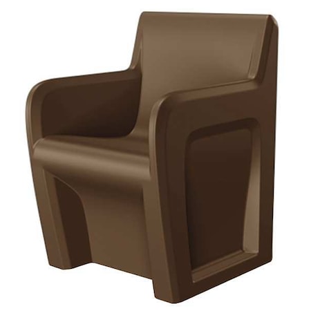 Sentinel Arm Chair, Brown Seat, Brown Back, 24