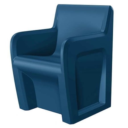 Sentinel Arm Chair, Slate Blue Seat, Slate Blue Back, 24