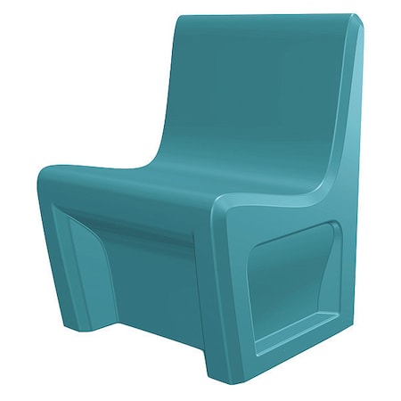 Sentinel Chair, Blue Gray Seat, Gray Back, 24 in W 24