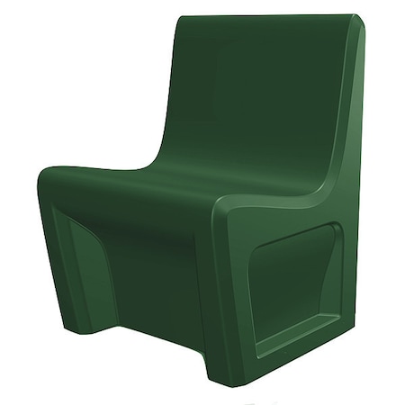 Sentinel Chair, Green Seat, Tan Back, 24 in W 24