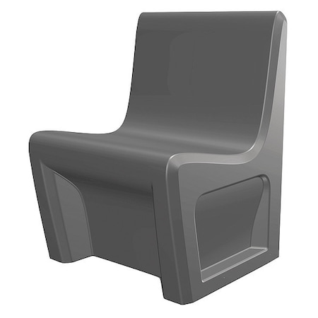 Sentinel Chair, Gray Seat, Gray Back, 24 in W 24