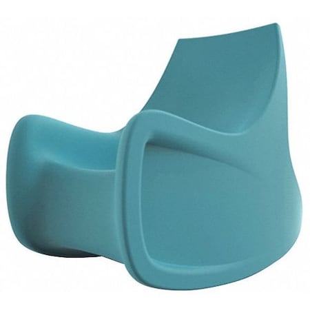 Radial Rocking Chair, Blue Gray Seat, Gray Back, 30 in W 45