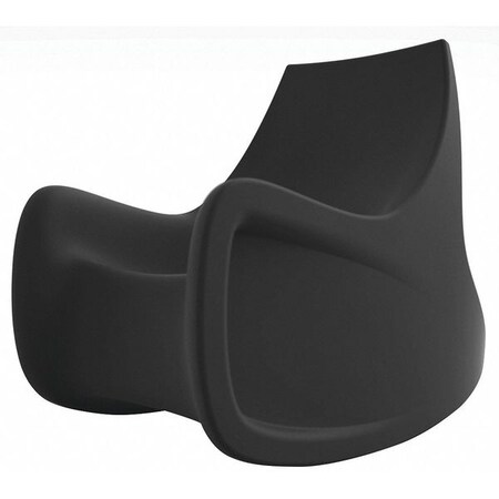 Radial Rocking Chair, Black Seat, Black Back, 30 in W 45