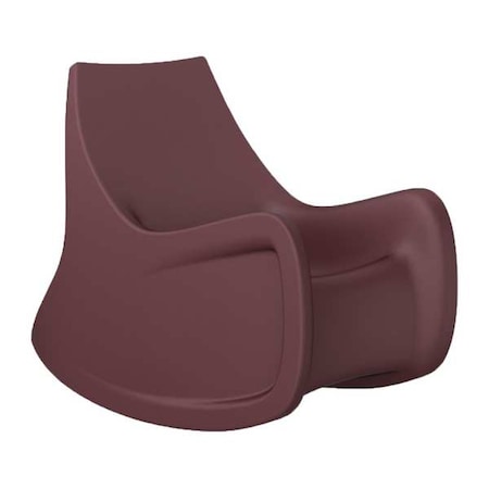 Rocking Chair, Burgundy Seat, 30 in W 45 in L 40 in H, Polyethylene Seat MPN:146484BY
