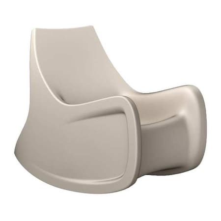 Rocking Chair, Stone Gray Seat, 30 in W 45 in L 40 in H, Polyethylene Seat MPN:146484SG