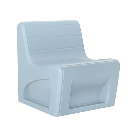 Sync Chair with Door, Blue Gray Seat, 29 in W 32 in L 33 in H, Polyethylene Seat MPN:270BGS