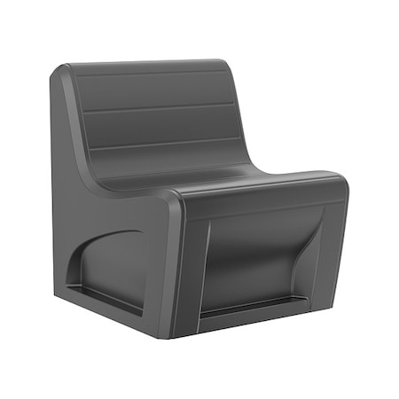 Sync Chair with Door, Black Seat, 29 in W 32 in L 33 in H, Polyethylene Seat MPN:270BKS