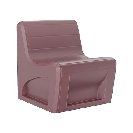 Sync Chair with Door, Burgundy Seat, 29 in W 32 in L 33 in H, Polyethylene Seat MPN:270BYS