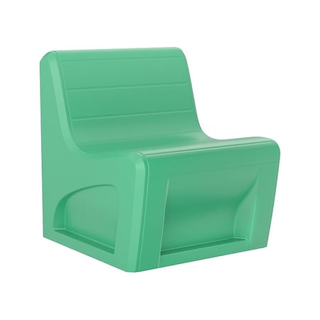 Sync Chair, Green Seat, 29 in W 32 in L 33 in H, Polyethylene Seat MPN:270GN