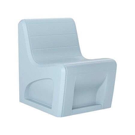 Sync Slim Chair, Blue Gray Seat, 25 in W 32 in L 33 in H, Polyethylene Seat MPN:272BG