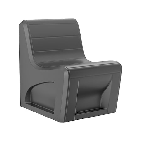 Sync Slim Chair with Door, Black Seat, 25 in W 32 in L 33 in H, Polyethylene Seat MPN:272BKS
