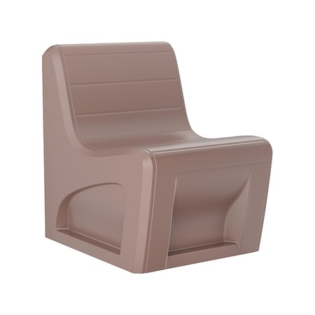 Sync Slim Chair with Door, Brown Seat, 25 in W 32 in L 33 in H, Polyethylene Seat MPN:272BNS