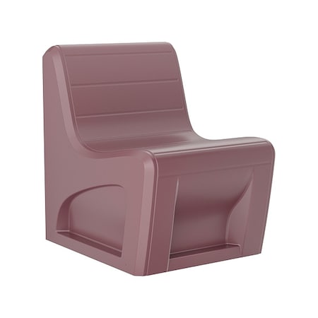 Sync Slim Chair with Door, Burgundy Seat, 25 in W 32 in L 33 in H, Polyethylene Seat MPN:272BYS