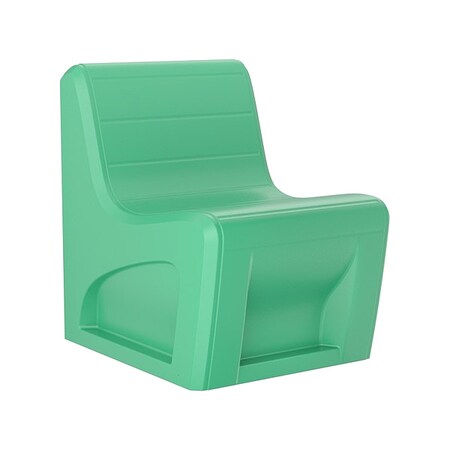 Sync Slim Chair, Green Seat, 25 in W 32 in L 33 in H, Polyethylene Seat MPN:272GN