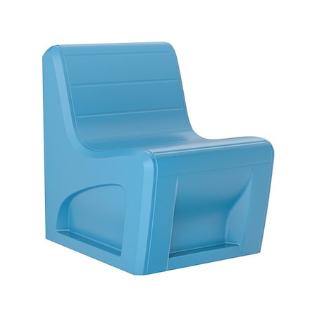 Sync Slim Chair with Door, Slate Blue Seat, 25 in W 32 in L 33 in H, Polyethylene Seat MPN:272SBS