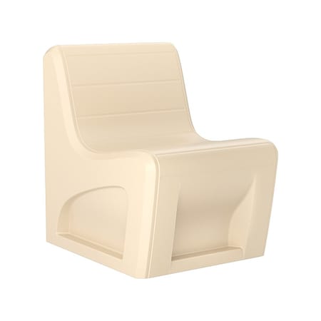 Sync Slim Chair with Door, Sand Seat, 25 in W 32 in L 33 in H, Polyethylene Seat MPN:272SDS