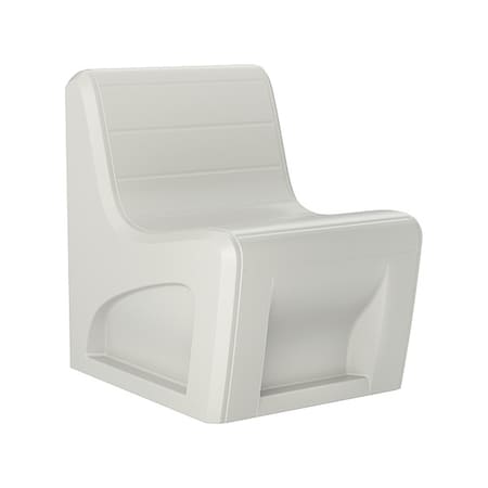 Sync Slim Chair with Door, Stone Gray Seat, 25 in W 32 in L 33 in H, Polyethylene Seat MPN:272SGS