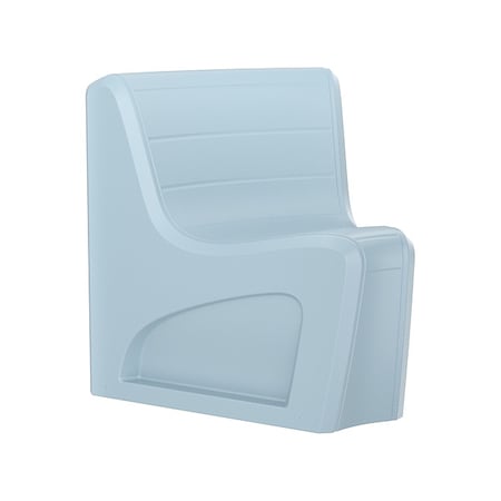 Sync Wedge Chair with Door, Blue Gray Seat, 31 in W 32 in L 33 in H, Polyethylene Seat MPN:274BGS