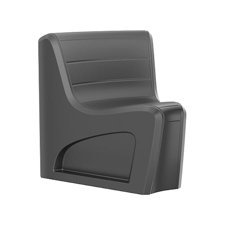 Sync Wedge Chair, Black Seat, 31 in W 32 in L 33 in H, Polyethylene Seat MPN:274BK