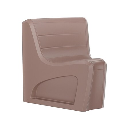 Sync Wedge Chair, Brown Seat, 31 in W 32 in L 33 in H, Polyethylene Seat MPN:274BN