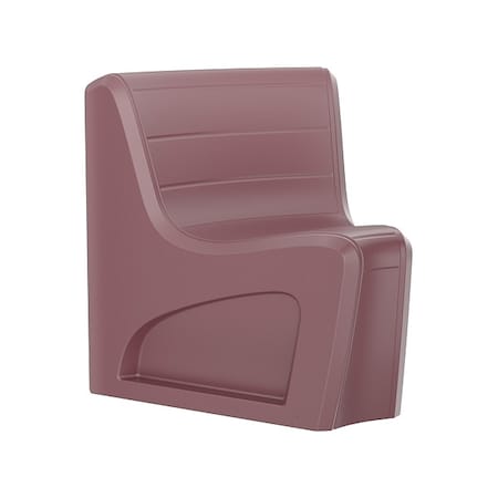 Sync Wedge Chair, Burgundy Seat, 31 in W 32 in L 33 in H, Polyethylene Seat MPN:274BY