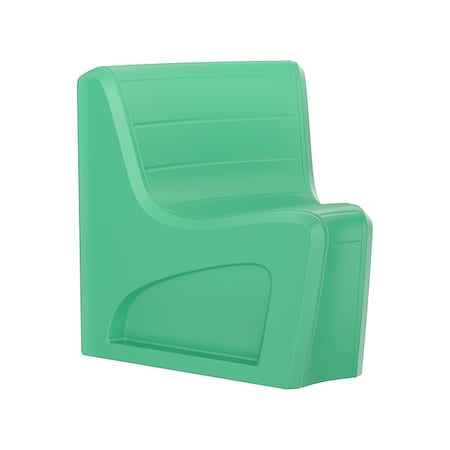Sync Wedge Chair, Green Seat, 31 in W 32 in L 33 in H, Polyethylene Seat MPN:274GN