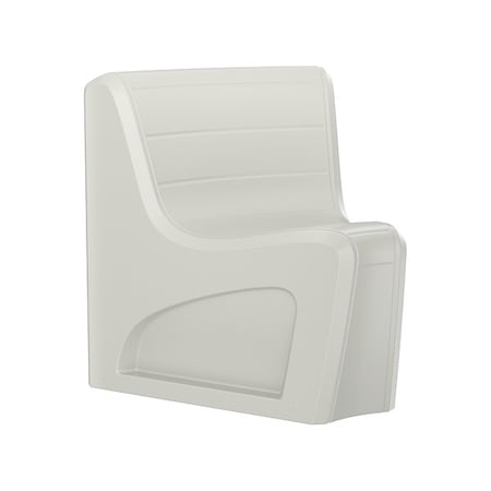 Sync Wedge Chair, Stone Gray Seat, 31 in W 32 in L 33 in H, Polyethylene Seat MPN:274SG