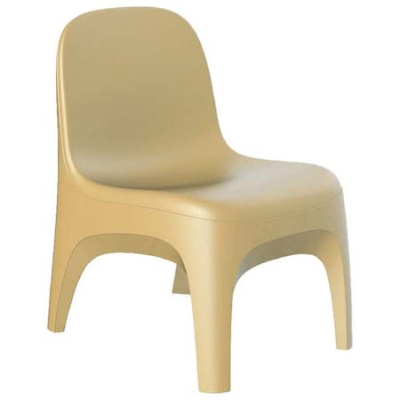 Armless Chair, Sand Seat, 22 in W 26 in L 32 in H, Polyethylene Seat MPN:6484SD