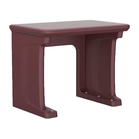 Freestanding Desk, 24 in D X 29 in H, 36 in W X Burgundy MPN:7607BY