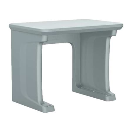 Freestanding Desk, 24 in D X 29 in H, 36 in W X Gray MPN:7607GY