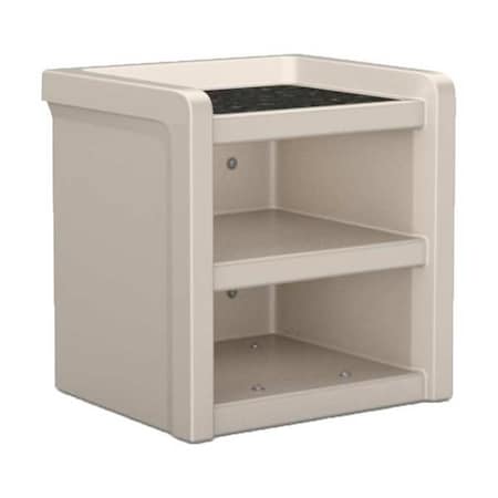 Nightstand, 21 in W 18 in L 21 1/2 in H MPN:7609SG