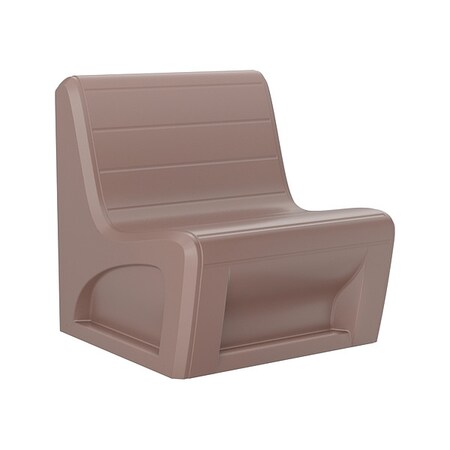 Sabre Chair with Door, Brown Seat, 31 in W 32 in L 33 in H, Polyethylene Seat MPN:96484BNS