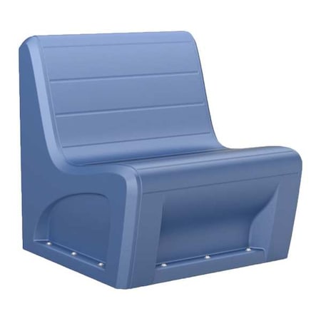 Sectional Chair, Midnight Blue Seat, 31 in W 32 in L 33 in H, Polyethylene Seat MPN:96484MBS