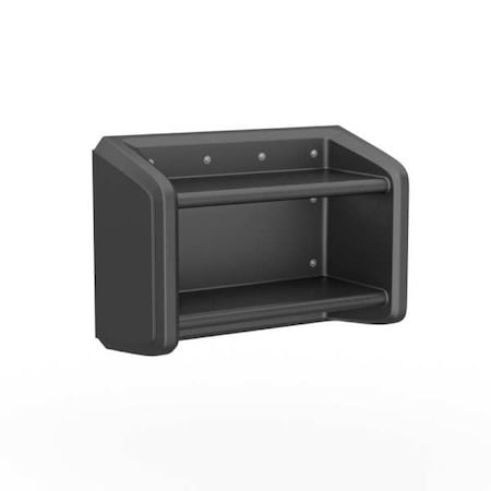 Wall Shelf/Coat Rack, 28InH, 34InW, 14InD MPN:7614BK