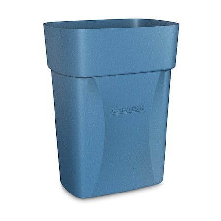 Cobra Mini Can 3-1/2 gal Rectangular Institutional Plastic Can, Blue, None, Plastic, 8 1/4 in MPN:714BL
