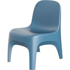 Cortech USA Crew Armless Chair Floor Mount Blue Gray 6484BG