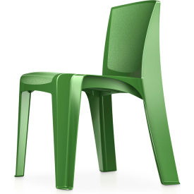 Cortech USA Razorback Heavy Duty All Plastic Stack Chair Green 86484GN