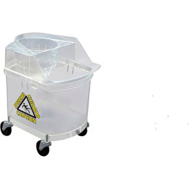 Cortech® USA Jail Safe Mop Bucket with Mesh Wringer 26 Qt. Capacity Clear ARMBCLRJAIL