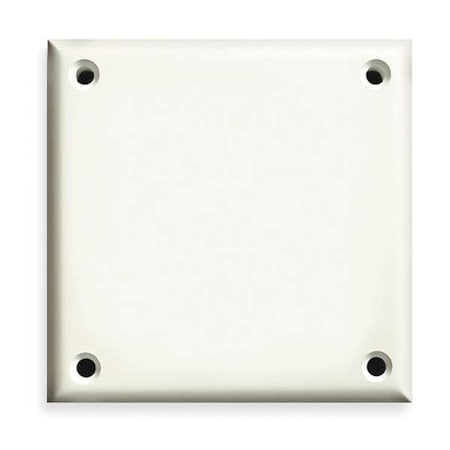 Double Blank Wall Plates and Covers, Number of Gangs: 2 Polycarbonate and Nylon Blend, White MPN:TPDBB