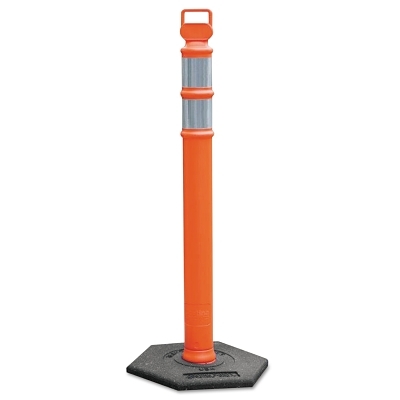 Orange Delineator Post w/10LB. Base Packed MPN:03-734RBC