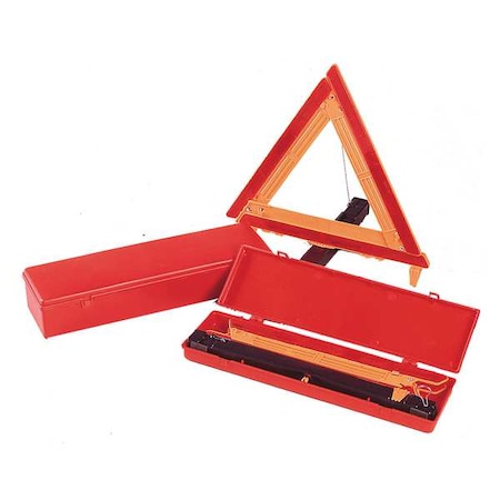 Triangle Safety Kit, Includes Warning Triangle, Red Carrying Case, Orange Triangle Color MPN:95-02-002-01